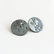 Gemini Zodiac Constellation Sterling Silver Disc Earrings