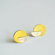 Jewelry Bundle - Argentium Silver Stud Earrings - Ear Jacket Earrings - Mixed Metal Earrings - Copper - Brass - The Pink Locket