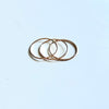 14kt Rose Gold Hammered Stacking Band Ring