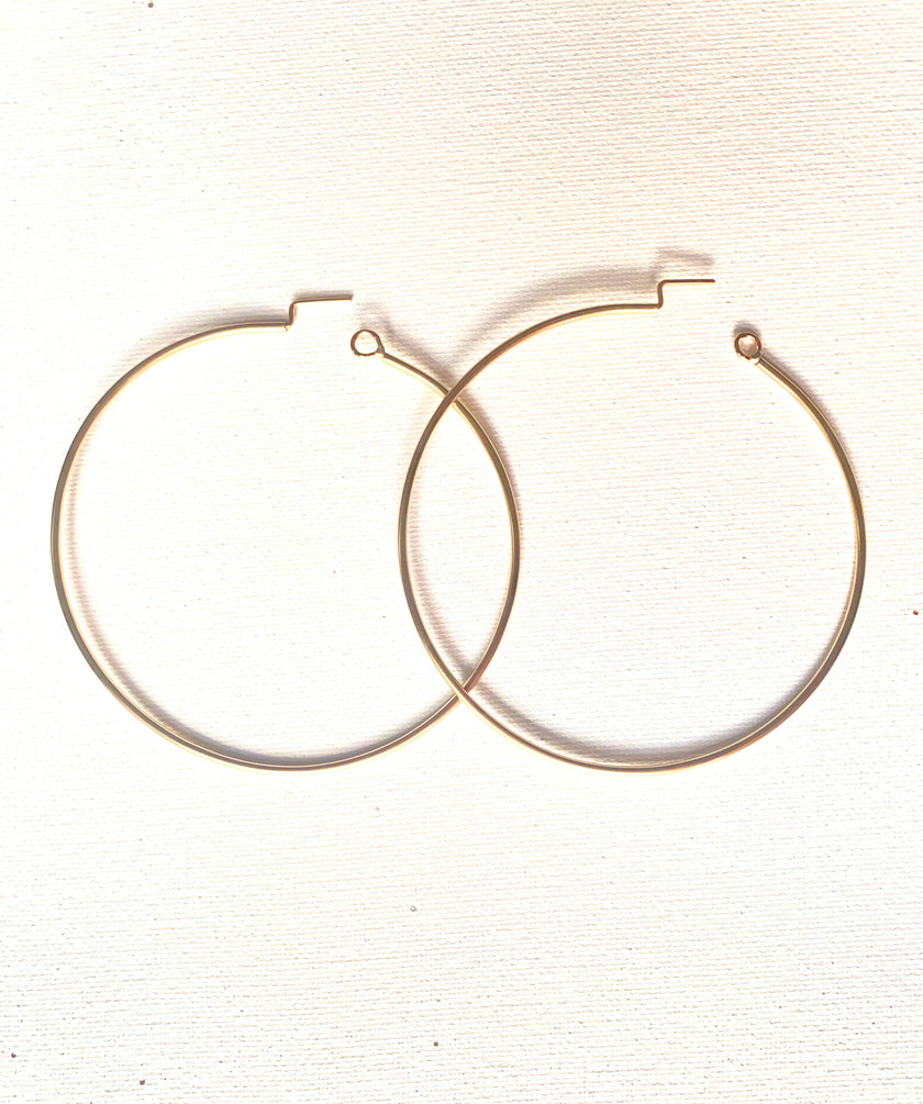 Shawny - 14kt Gold Filled Classic Large Hoop Earrings