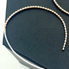 14kt Rose Gold-Filled - Argentium Silver - Beaded Hoop Earrings - Nickel Free