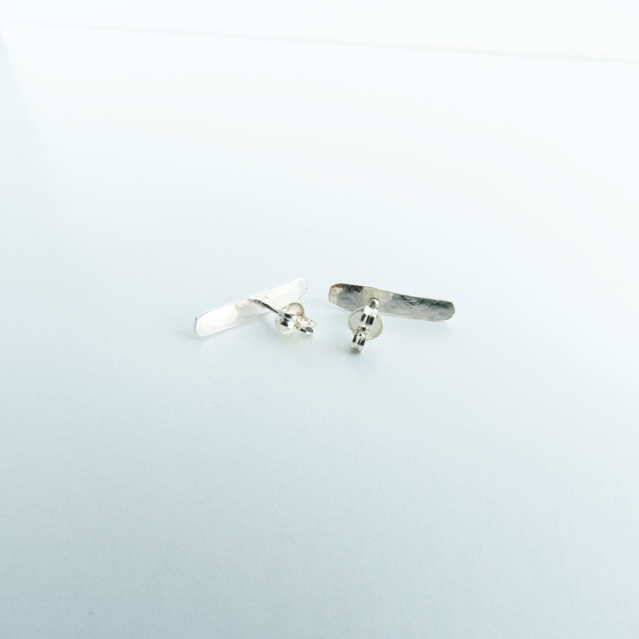 Maria - Sterling Silver Ear Climber Bar Stud Earrings