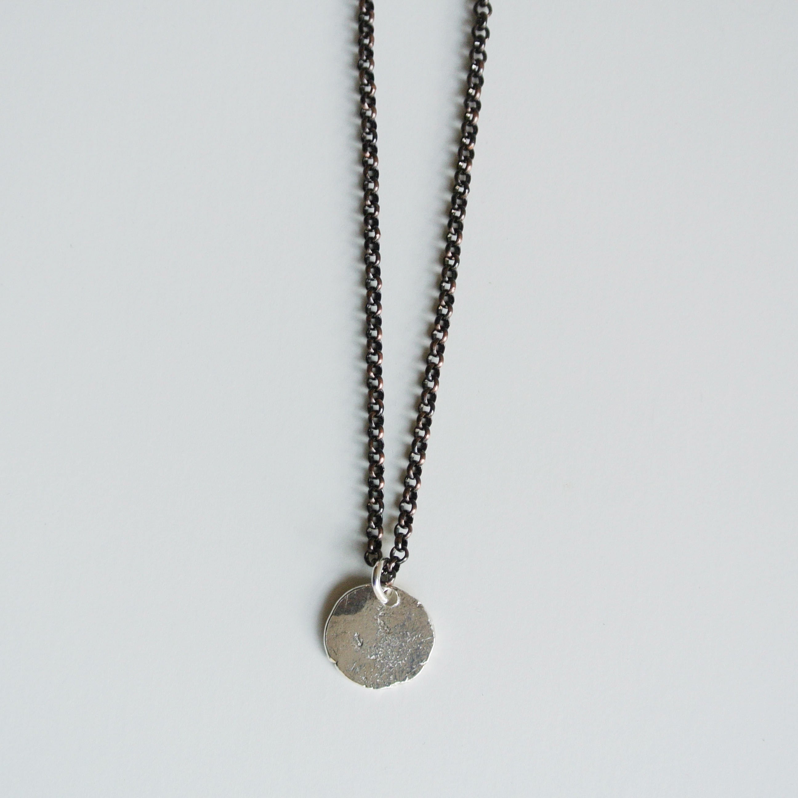 Robbie - Men's Sterling Silver Pendant with Copper Chain
