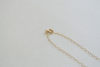 Hand Stamped Gold Bar Necklace - Horizontal Gold Bar