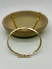 Oval Beaded Bar Necklace – Geometric – 14kt Gold-Filled – 14in chain
