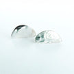 Sterling Silver Half Moon Stud Earrings