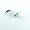 Sterling Silver Half Moon Stud Earrings