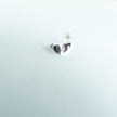 Sterling Silver Half Moon Stud Earrings 3