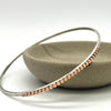 14kt Rose Gold-Filled Beaded Bangle Bracelet - Argentium Silver - Nickel Free