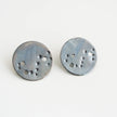 Scorpio Zodiac Constellation Sterling Silver Disc Earrings