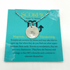 Scorpio Zodiac Argentium Silver Necklace Straight Bar and Link Chain - Nickel Free