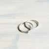 Chevron Tear Shape Stacking Sterling Silver Ring Set