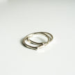 Chevron Tear Shape Stacking Sterling Silver Ring Set