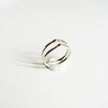 Chevron Tear Shape Stacking Sterling Silver Ring Set
