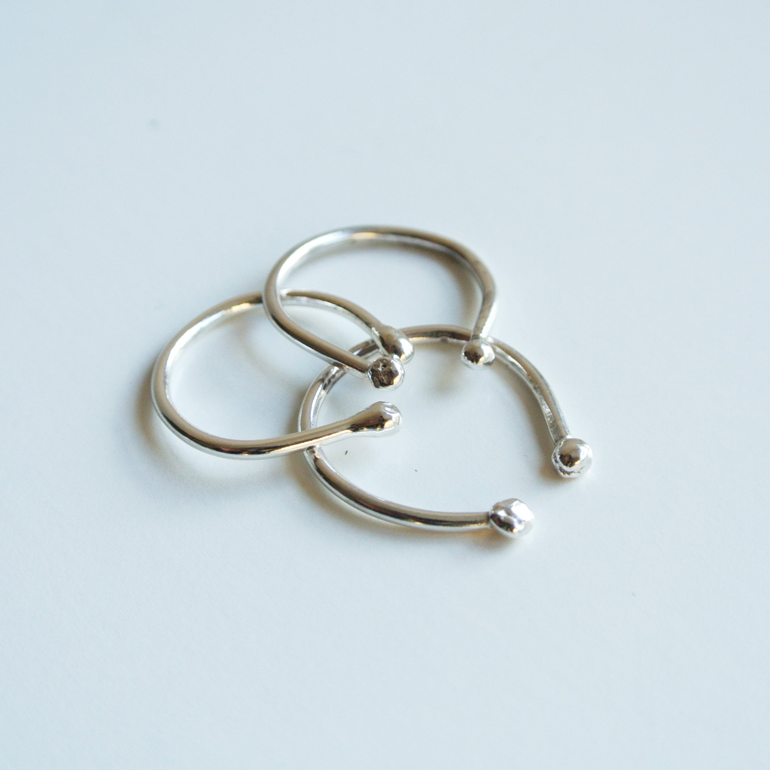 Ball Stacking Sterling Silver Ring