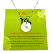 Virgo Zodiac Argentium Silver Necklace Straight Bar and Link Chain