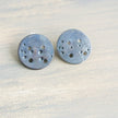 Virgo Zodiac Constellation Sterling Silver Disc Earrings