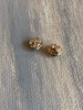 Pebble Shaped 14kt Solid Gold Stud Post Earrings - Recycled Gold - 7mm