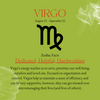 Virgo Zodiac Argentium Silver Necklace Straight Bar and Link Chain